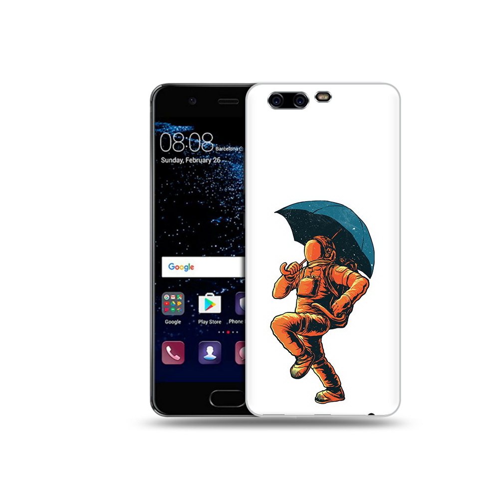 

Чехол MyPads Tocco для Huawei P10 шагающий космонавт с зонтом (PT60870.50.695), Прозрачный, Tocco