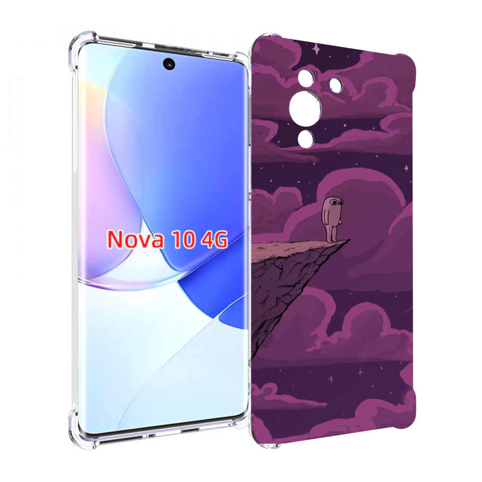 Чехол MyPads розовая-фасолька для Huawei Nova 10