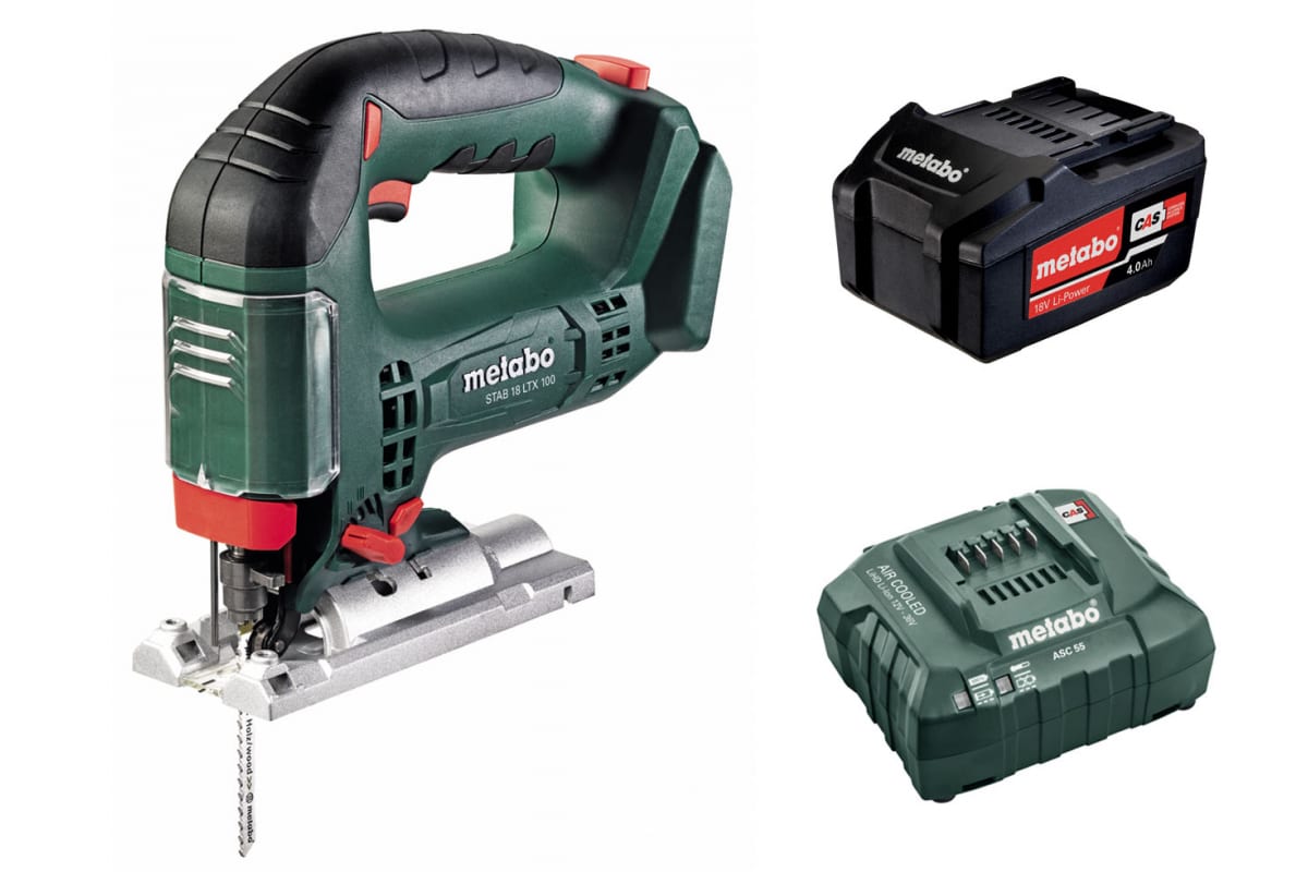 фото Лобзик аккумуляторный metabo stab 18ltx100 +зу asc55