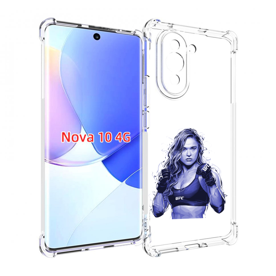 

Чехол MyPads ронда-роузи-юфс для Huawei Nova 10, Прозрачный, Tocco
