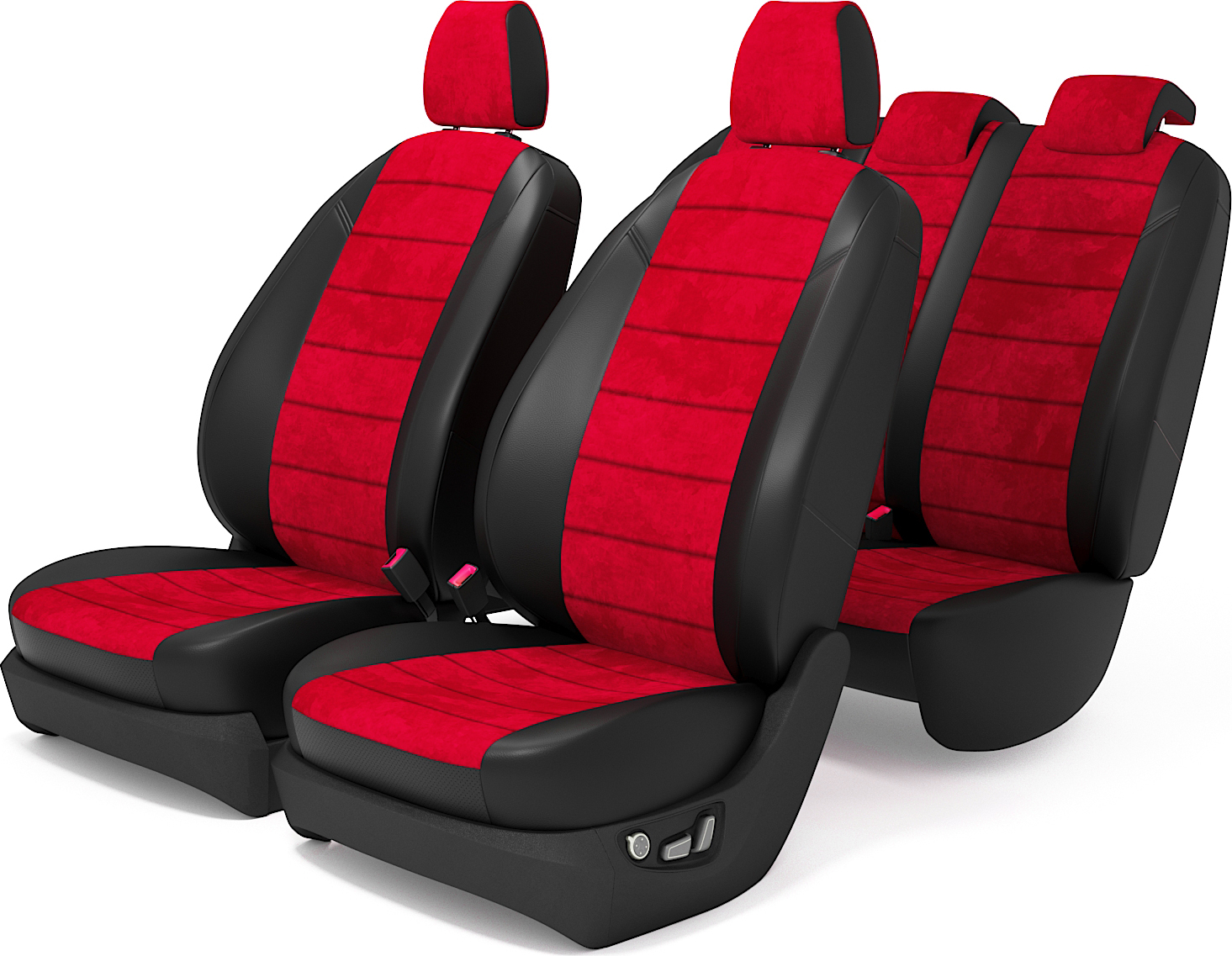 

Комплект чехлов Лада Веста, СВ, Кросс с 2015 по 2022 год, Алькантара, красный, PVestaSWCross