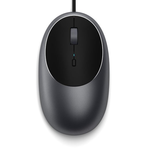 фото Проводная компьютерная satechi c1 usb-c wired mouse. цвет серый космос.