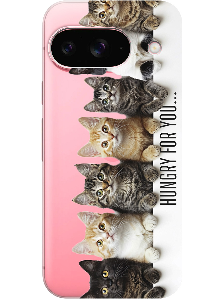 

Силиконовый чехол на Google Pixel 9 с принтом "Изголодались по тебе" прозрачный, Прозрачный;желтый;черный;белый, 784809711