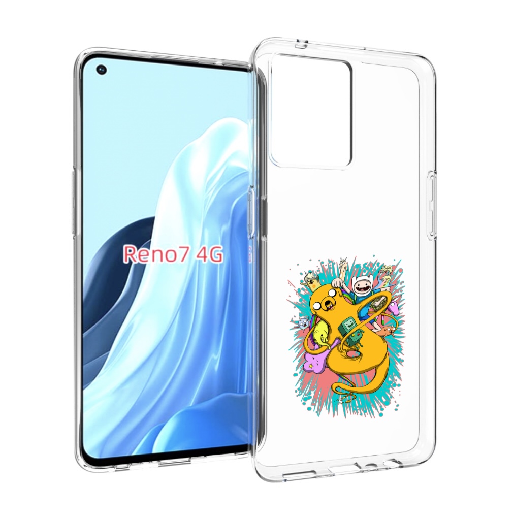 

Чехол MyPads время приключений рисунок для OPPO RENO 7 4G, Прозрачный, Tocco