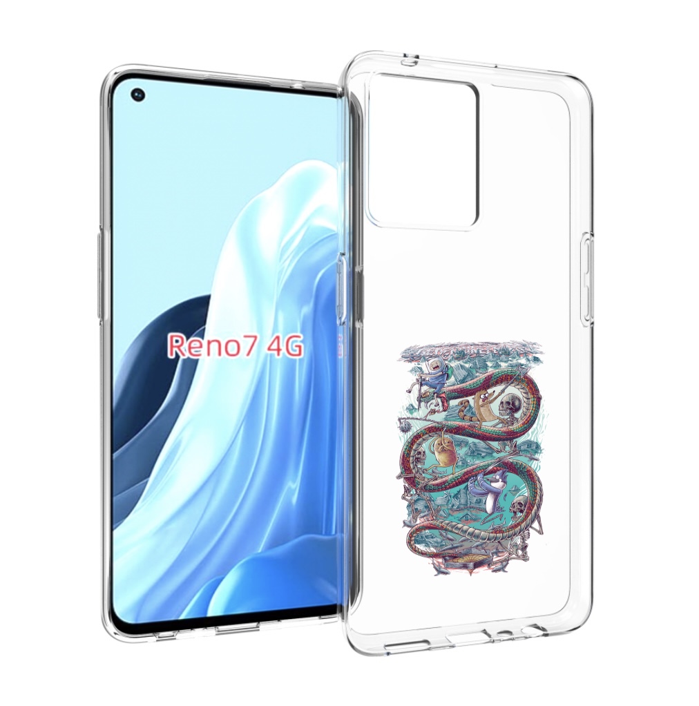 

Чехол MyPads время приключений страшилка для OPPO RENO 7 4G, Прозрачный, Tocco
