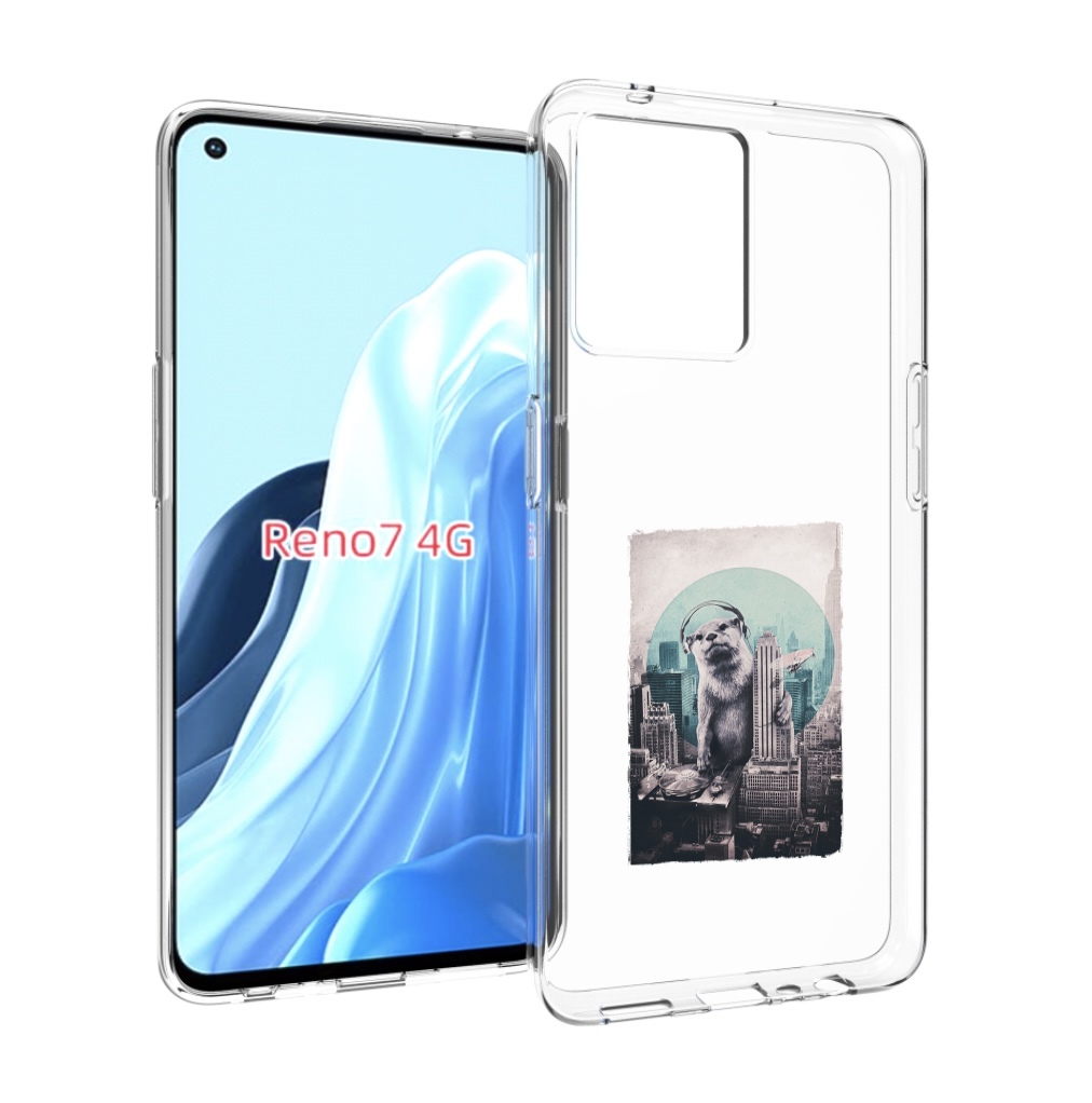 

Чехол MyPads выдра в городе для OPPO RENO 7 4G, Прозрачный, Tocco