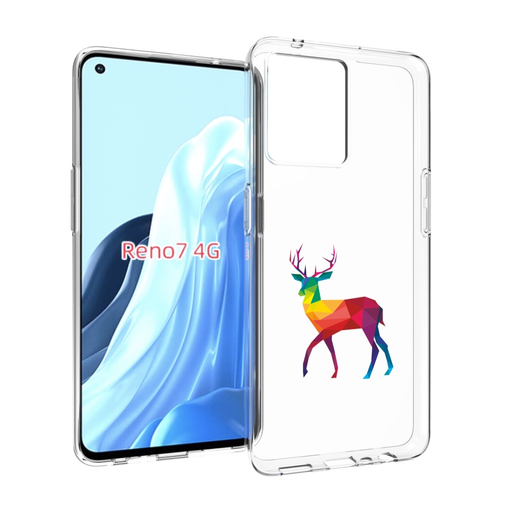 

Чехол MyPads геометрический олень для OPPO RENO 7 4G, Прозрачный, Tocco