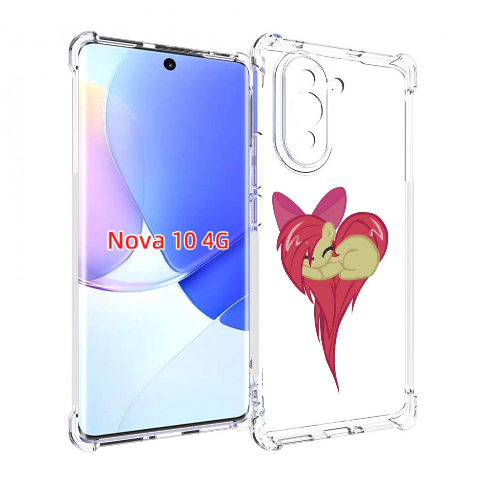 

Чехол MyPads сердце-из-пони для Huawei Nova 10, Прозрачный, Tocco