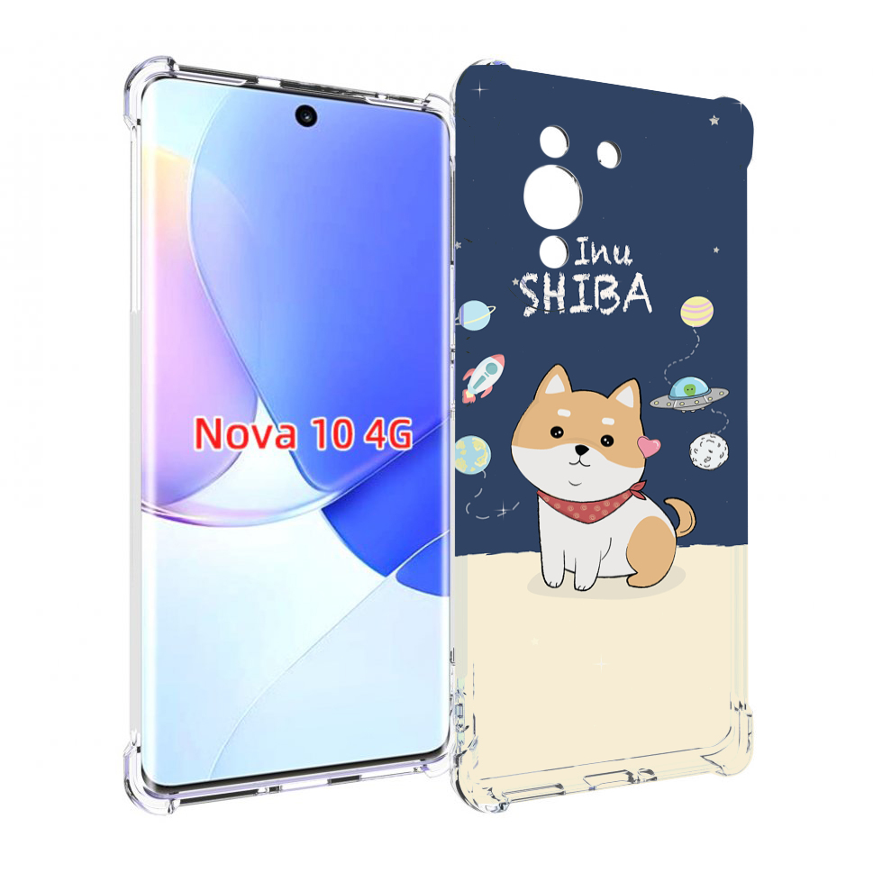 

Чехол MyPads сиба-шиба-ину для Huawei Nova 10, Прозрачный, Tocco