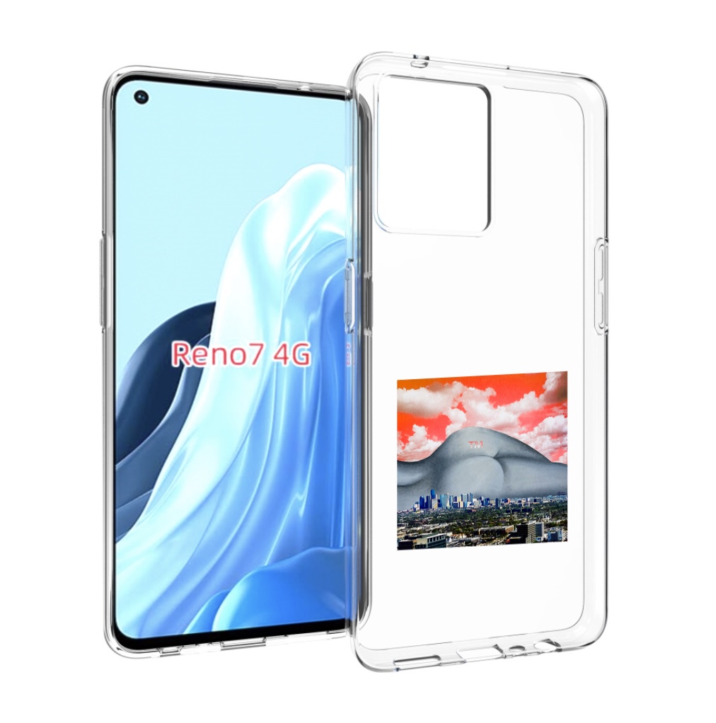 

Чехол MyPads город с девушкой на фоне для OPPO RENO 7 4G, Прозрачный, Tocco