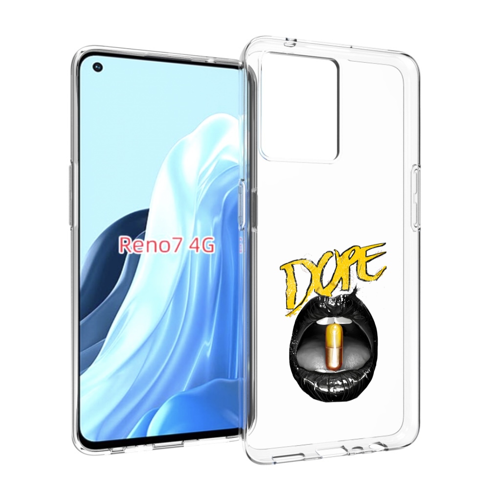 

Чехол MyPads губы для OPPO RENO 7 4G, Прозрачный, Tocco