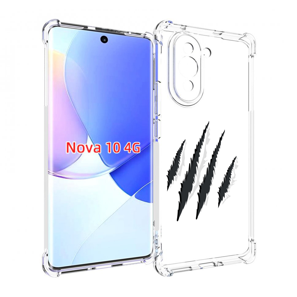 

Чехол MyPads след-когтей для Huawei Nova 10, Прозрачный, Tocco