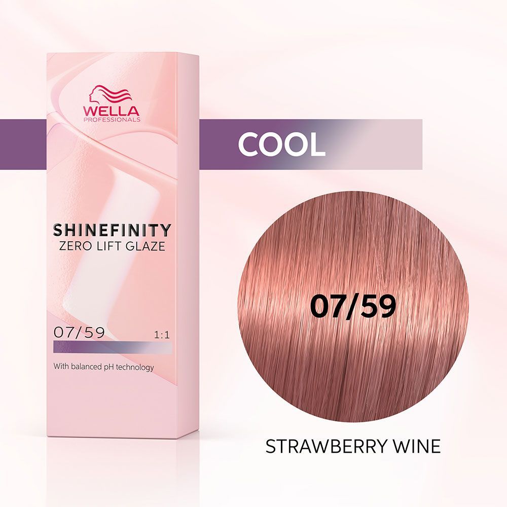 Гель-крем Wella Shinefinity 07/59 Клубничное Вино 60 Мл