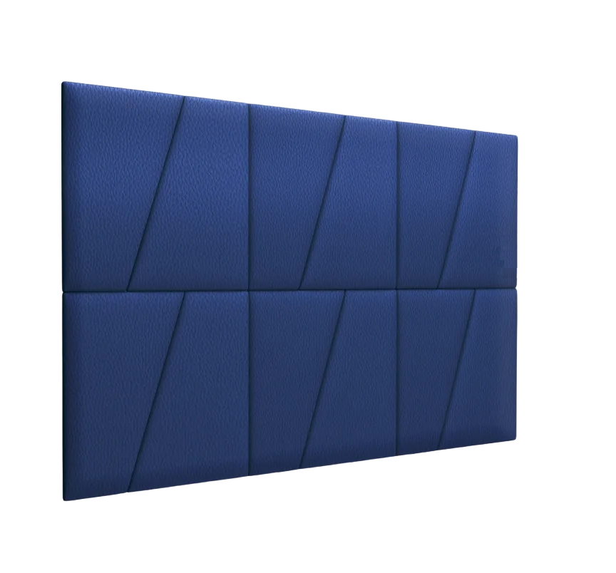 Стеновая панель Eco Leather Blue 50х50DP см 2 шт.