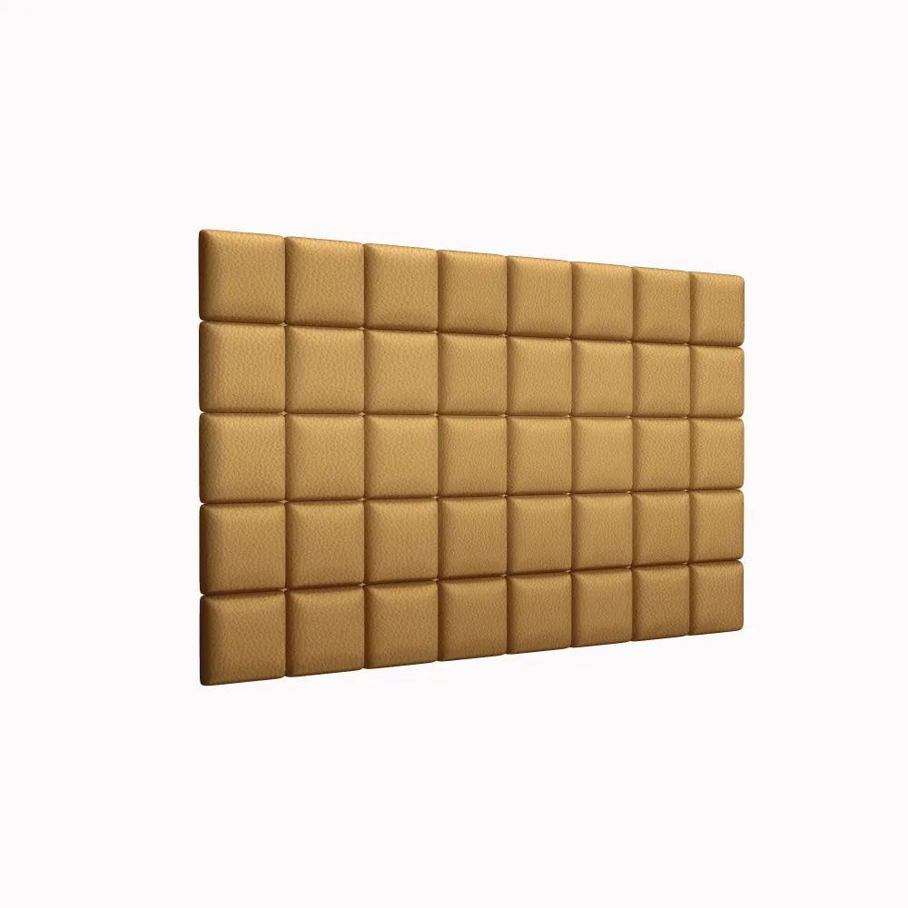 Стеновая панель Eco Leather Gold 15х15 см 8 шт.