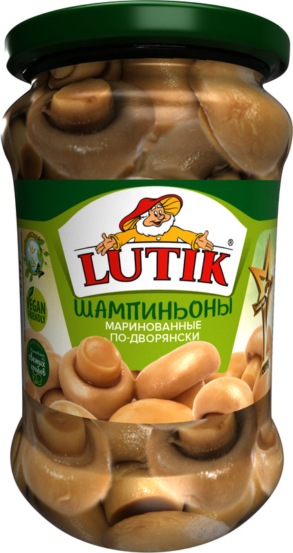 фото Шампиньоны lutik по-дворянски маринованные, 314 мл