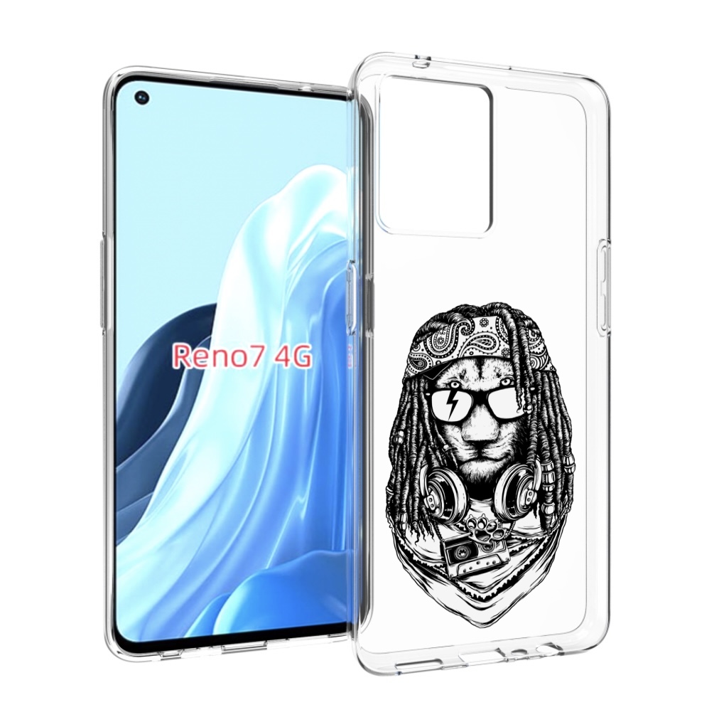 

Чехол MyPads дреды льва для OPPO RENO 7 4G, Прозрачный, Tocco