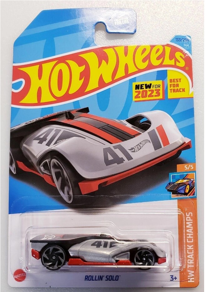 

Игрушечная машинка Hot Wheels базовой коллекции ROLLIN` SOLO 5785/HKG41, Красный;серый;черный, 5785/HKG41