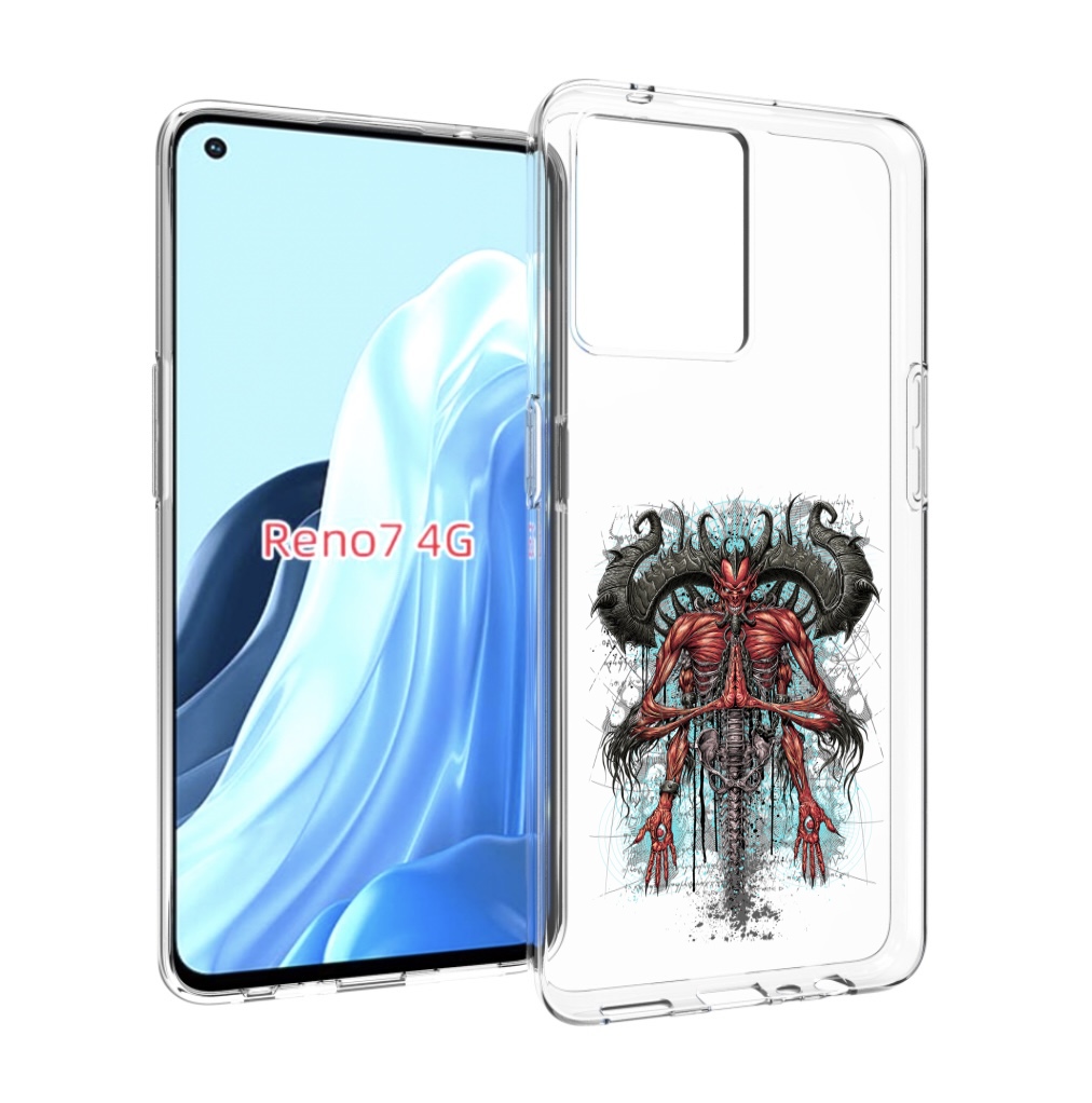

Чехол MyPads дьявол для OPPO RENO 7 4G, Прозрачный, Tocco