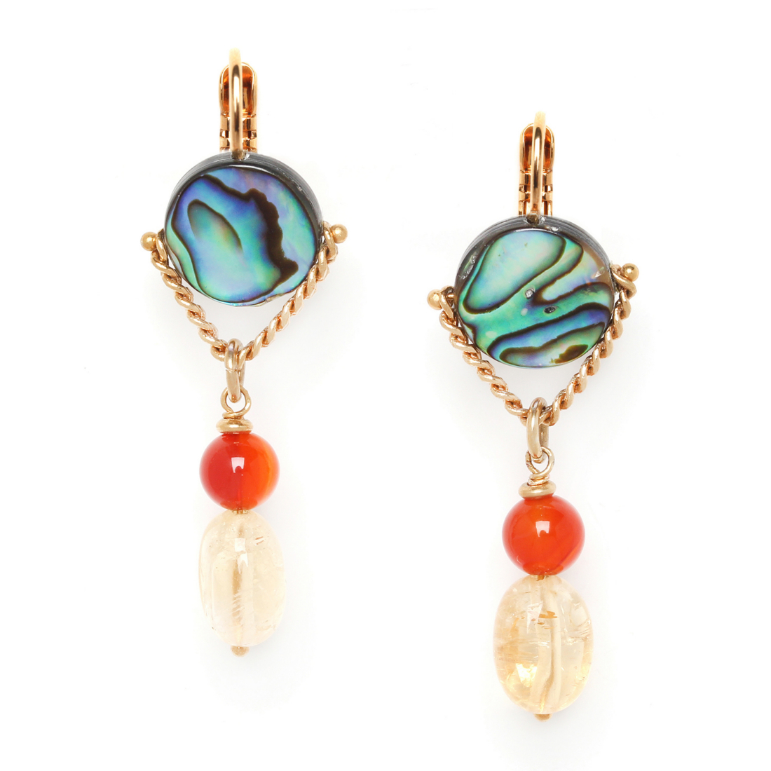 

Серьги из бижутерного сплава с гелиотисом/сердоликом Nature Bijoux NB20.2-12-74852, NB20.2-12-74852