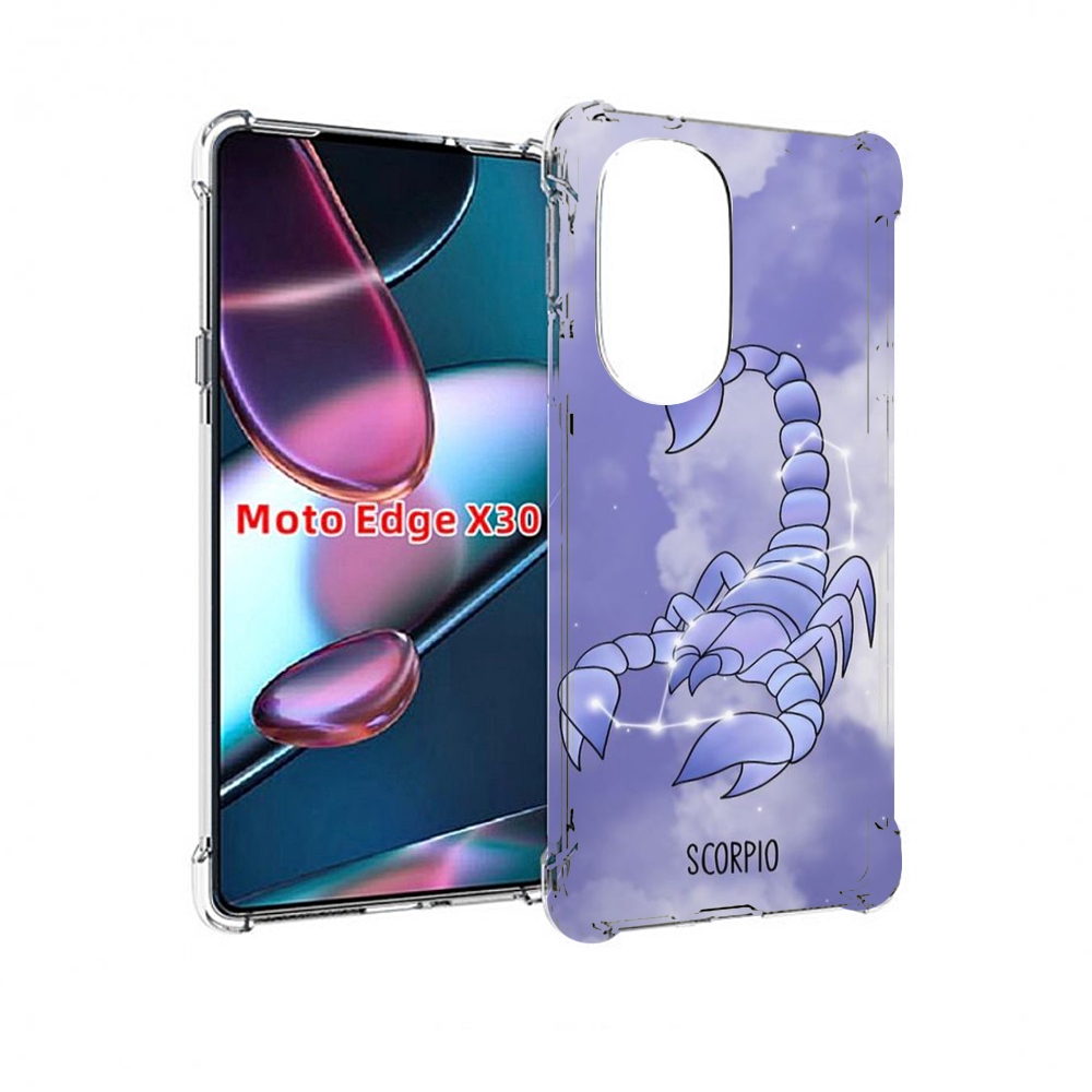 

Чехол MyPads знак зодиака скорпион 2 для Motorola Moto Edge X30, Прозрачный, Tocco