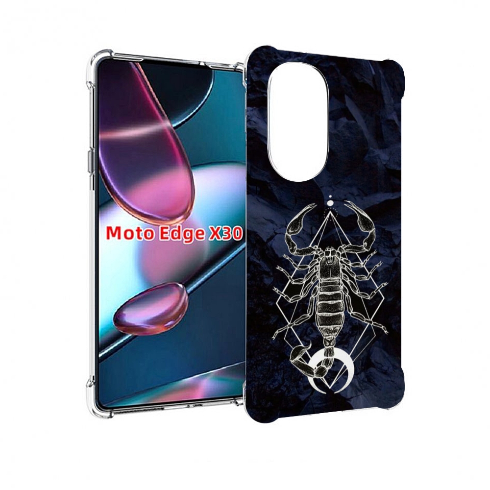 

Чехол MyPads знак зодиака скорпион 3 для Motorola Moto Edge X30, Прозрачный, Tocco