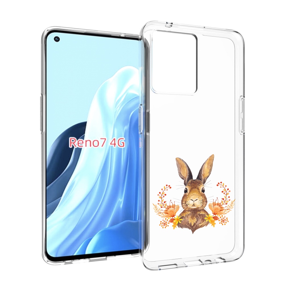 

Чехол MyPads зайка в цветах для OPPO RENO 7 4G, Прозрачный, Tocco