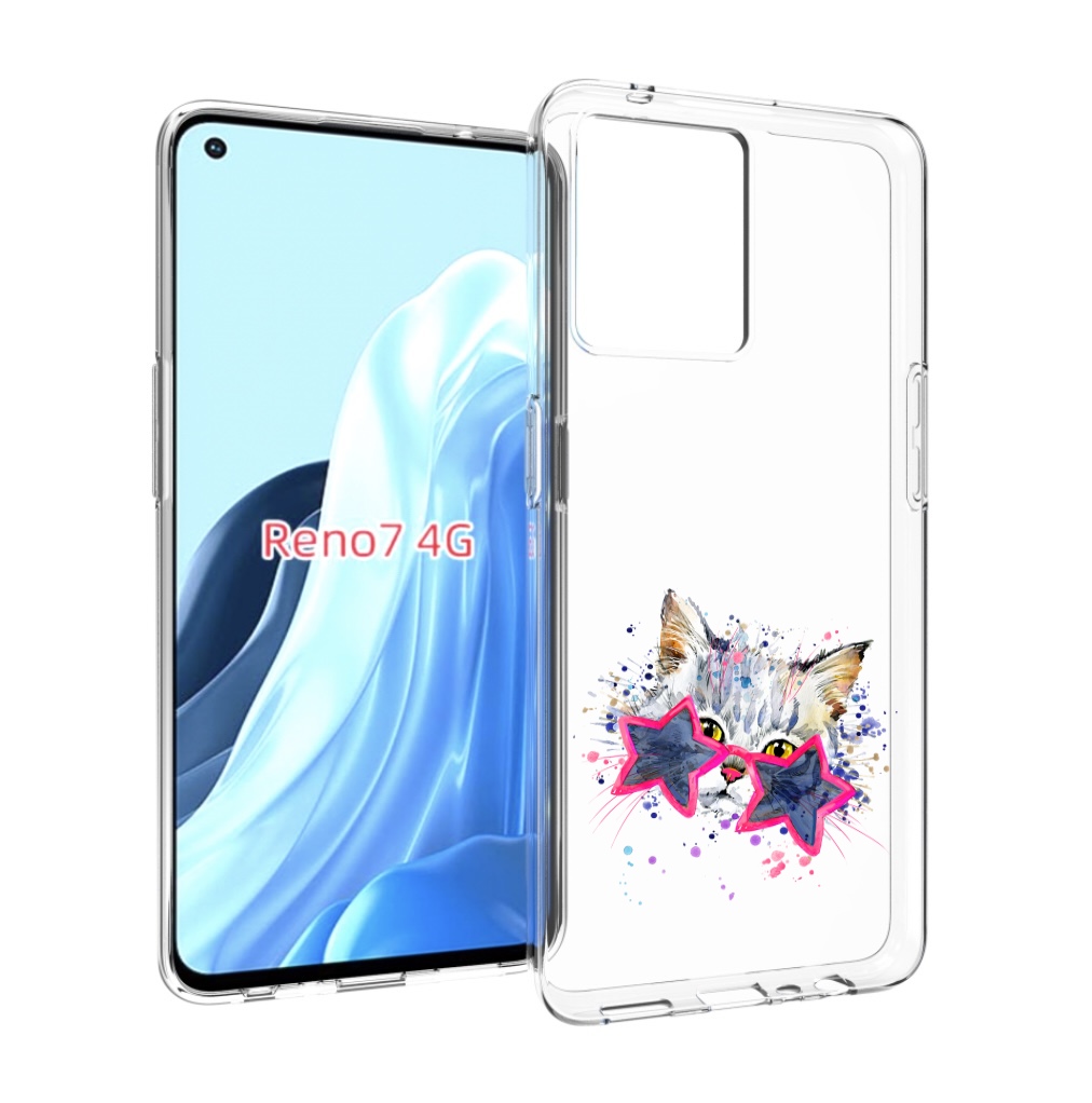 

Чехол MyPads звездные очки для OPPO RENO 7 4G, Прозрачный, Tocco