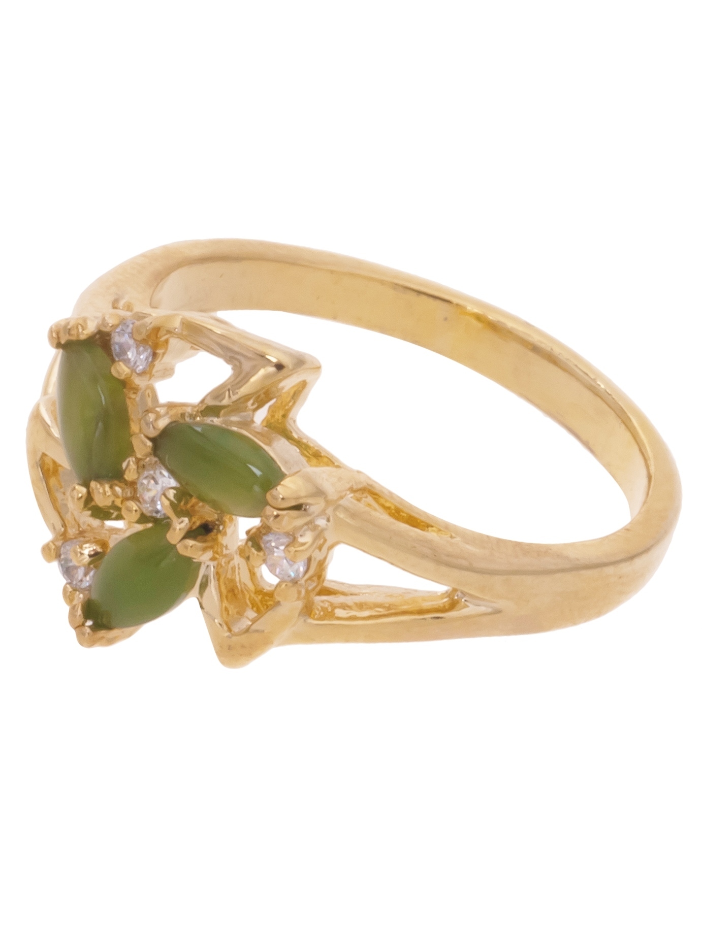 

Кольцо из бижутерного сплава р.16 Lotus Jewelry 85RCCC56ja, нефрит, 85R-56ja