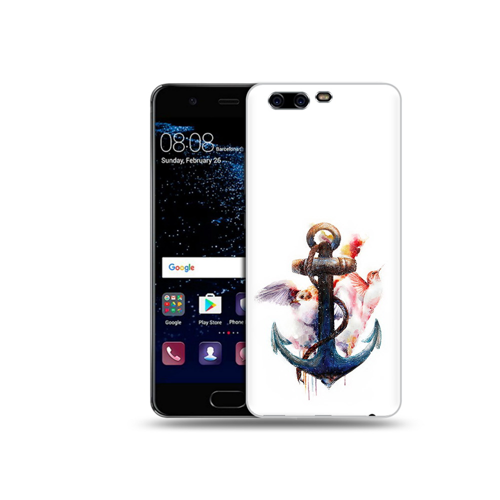 

Чехол MyPads Tocco для Huawei P10 якорь с птицами (PT60870.50.703), Прозрачный, Tocco