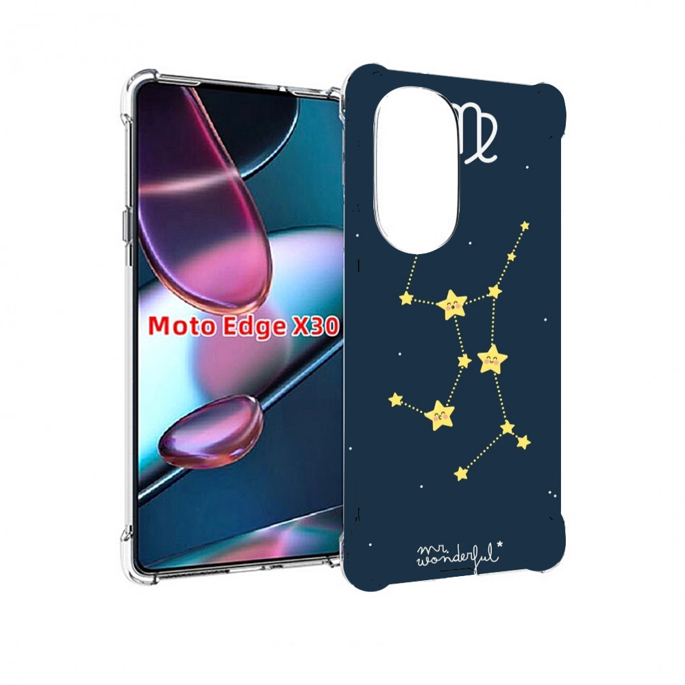 

Чехол MyPads знак-зодиака-дева-3 для Motorola Moto Edge X30, Прозрачный, Tocco