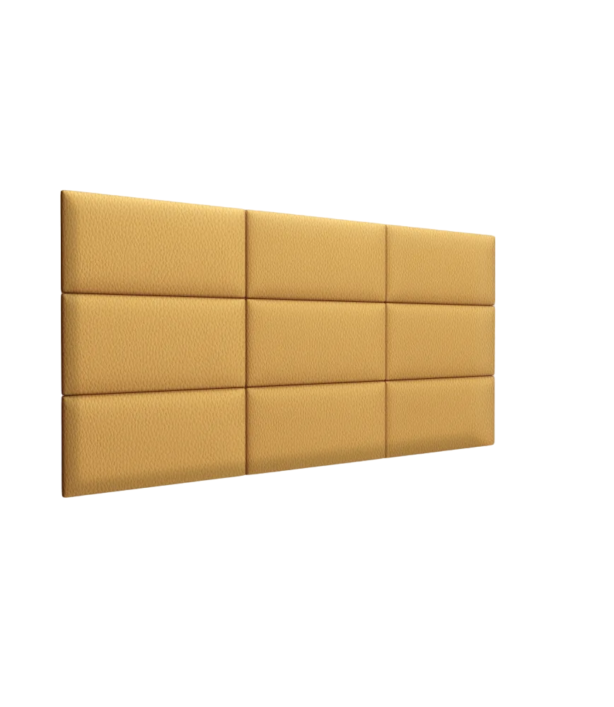 Стеновая панель Eco Leather Gold 30х60 см 4 шт.