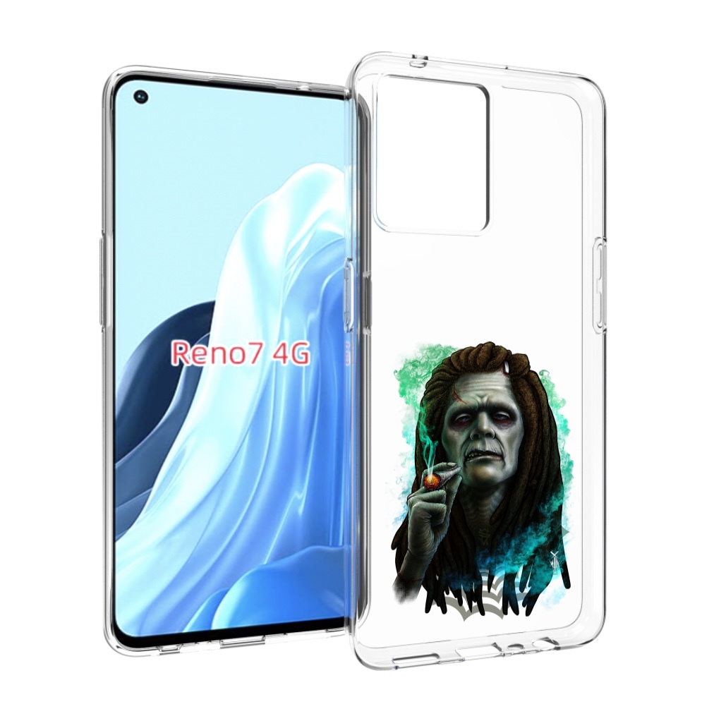 

Чехол MyPads зеленый мужчина с сигаретой для OPPO RENO 7 4G, Прозрачный, Tocco