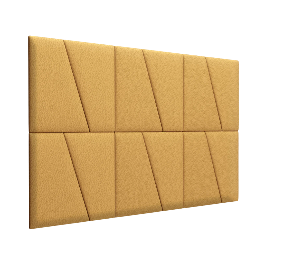 фото Стеновая панель eco leather gold 50х50dl см 2 шт. tartilla