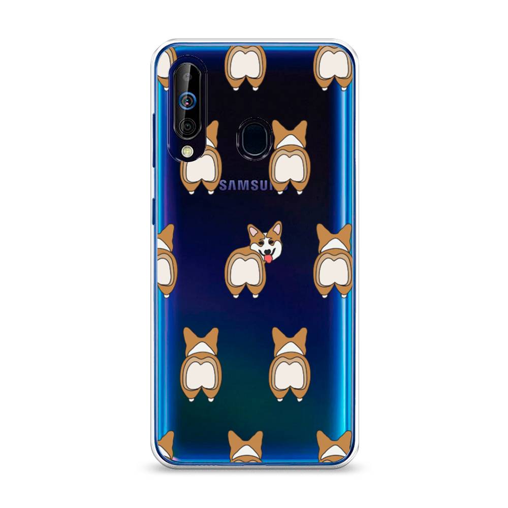 

Чехол Awog на Samsung Galaxy A60/M40 "Милый корги фон", Разноцветный, 28250-2