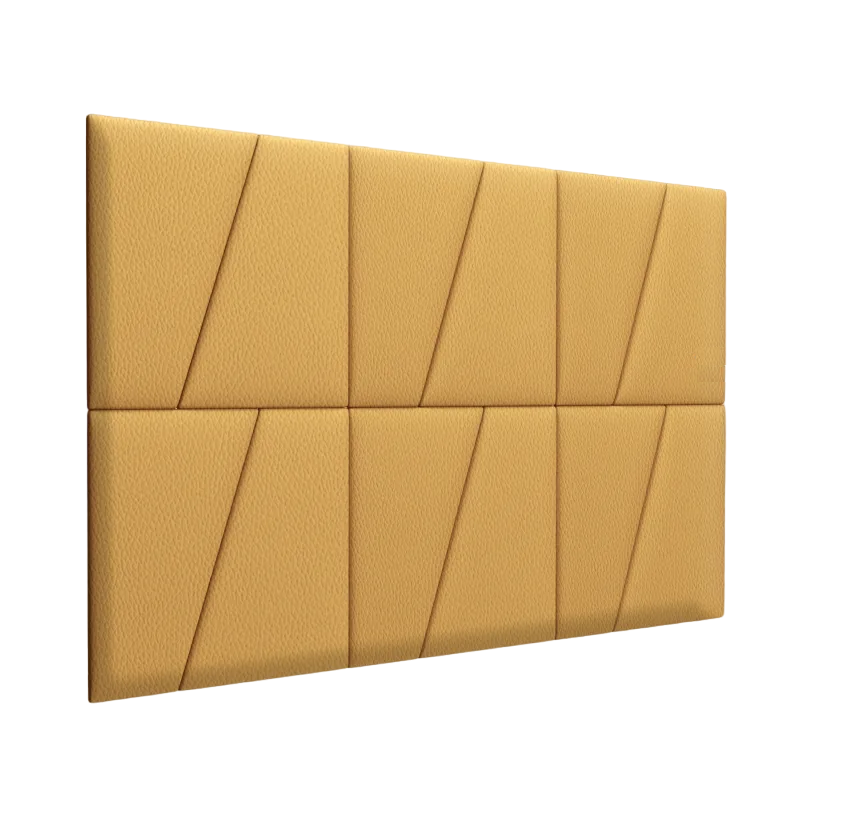 фото Стеновая панель eco leather gold 50х50dp см 2 шт. tartilla
