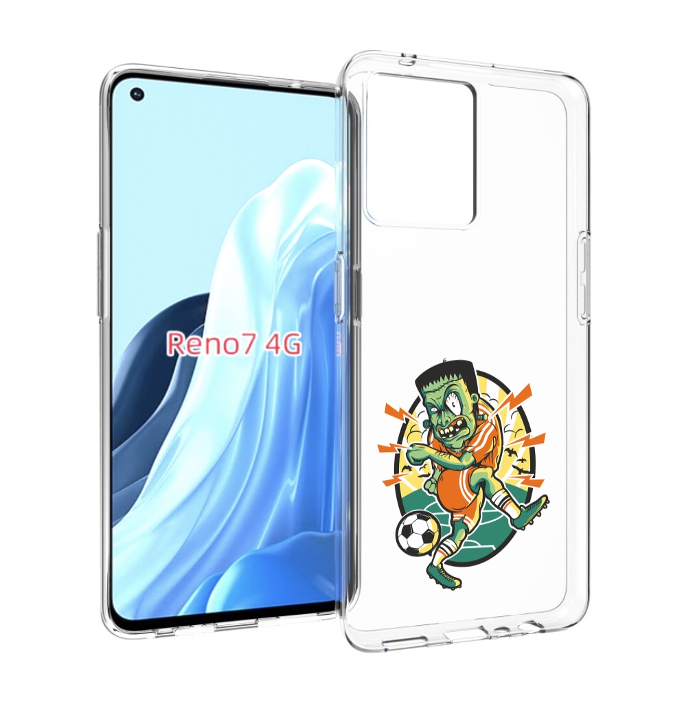

Чехол MyPads зомби футболист для OPPO RENO 7 4G, Прозрачный, Tocco