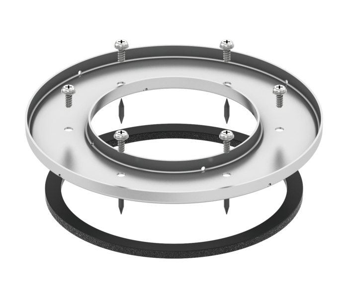 Монтажный комплект TECEdrainpoint S с прижимным фланцем TECE 3690003 комплект тэн rcf pa 2000вт терморегулятор круглый фланец с ушками