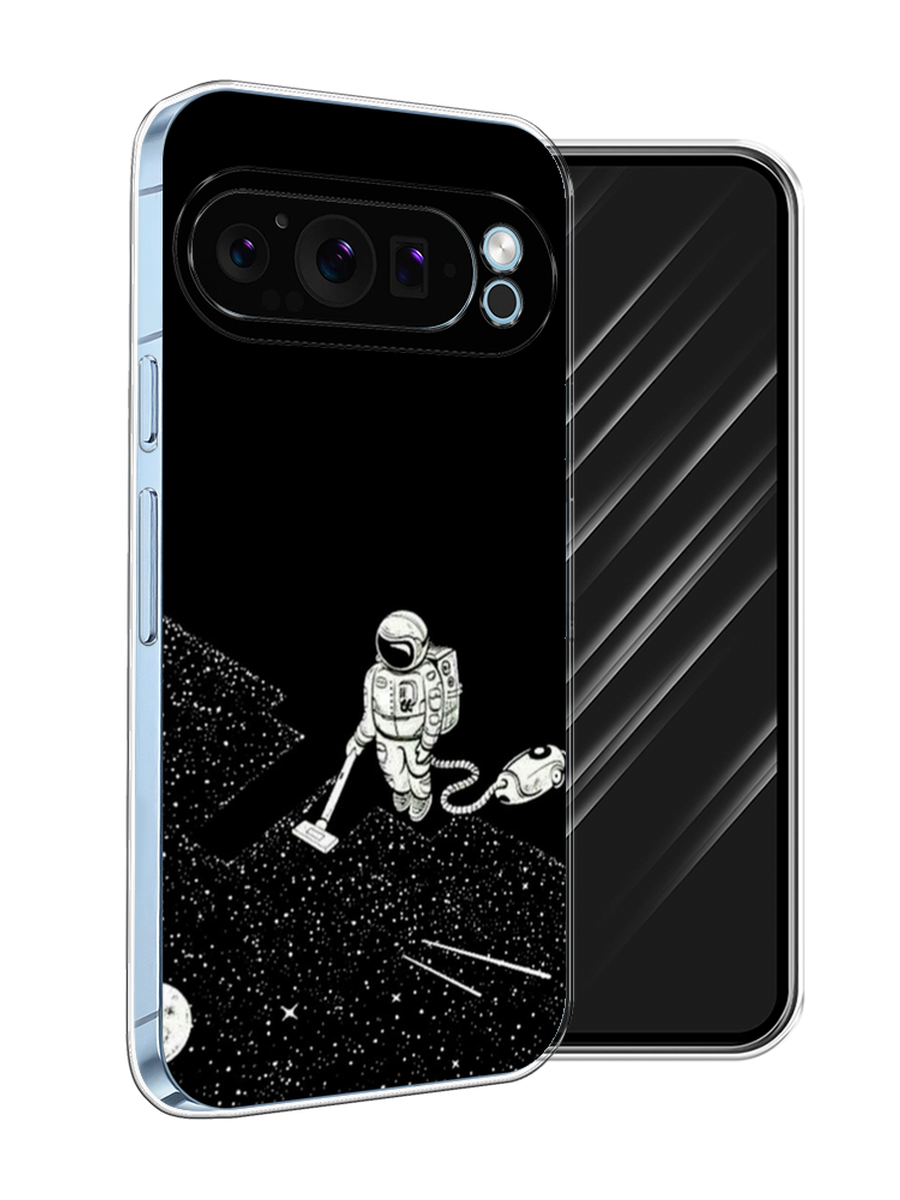 

Чехол Awog на Google Pixel 9 "Космонавт с пылесосом", Белый, 271950-1