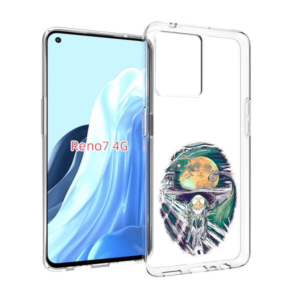 

Чехол MyPads зубастое существо абстракция для OPPO RENO 7 4G, Прозрачный, Tocco