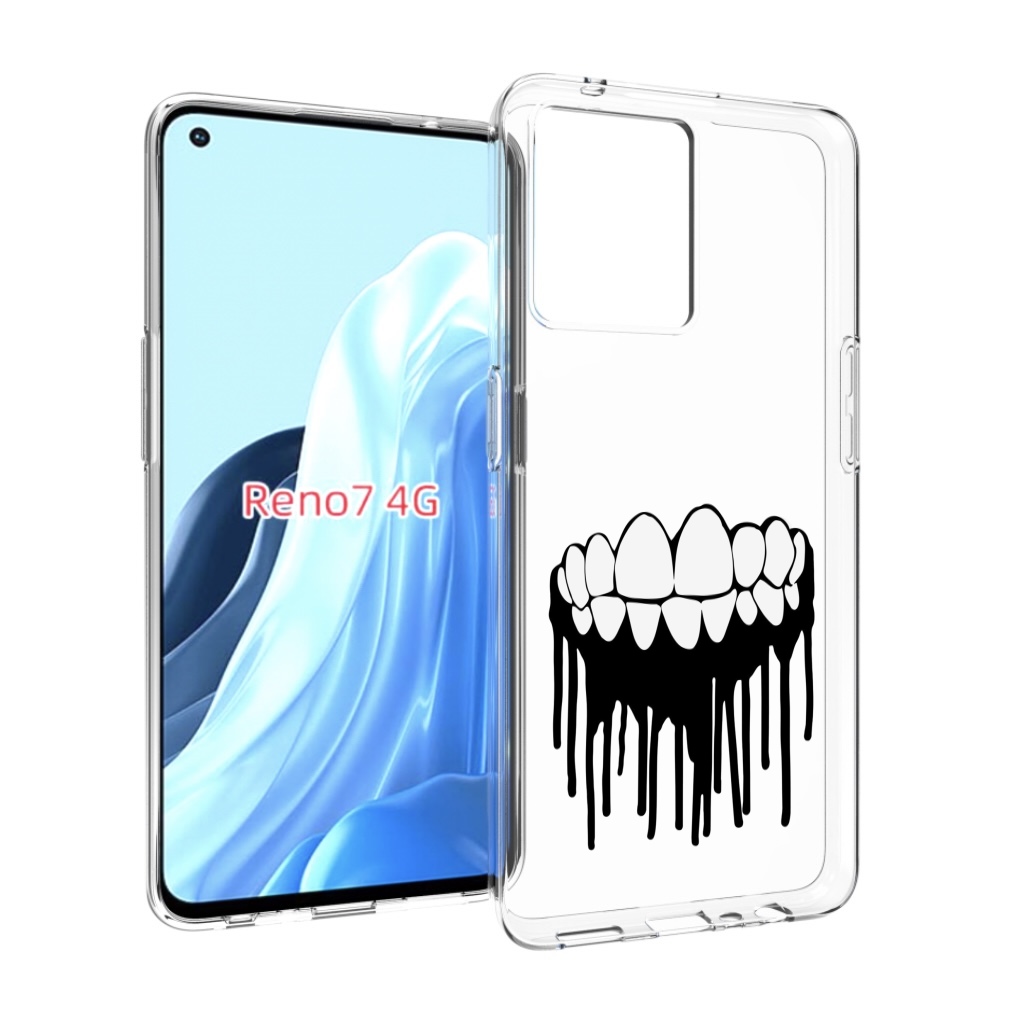 

Чехол MyPads зубы для OPPO RENO 7 4G, Прозрачный, Tocco