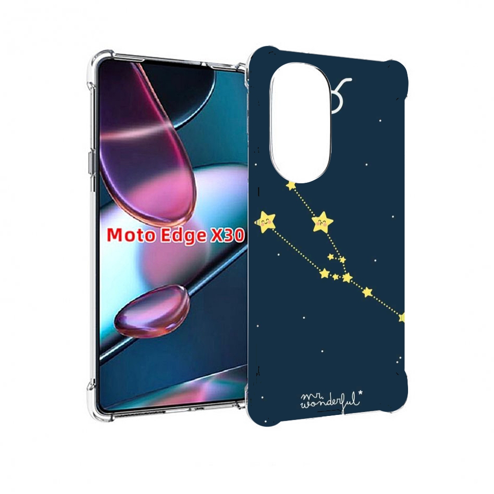 

Чехол MyPads знак-зодиака-телец-4 для Motorola Moto Edge X30, Прозрачный, Tocco