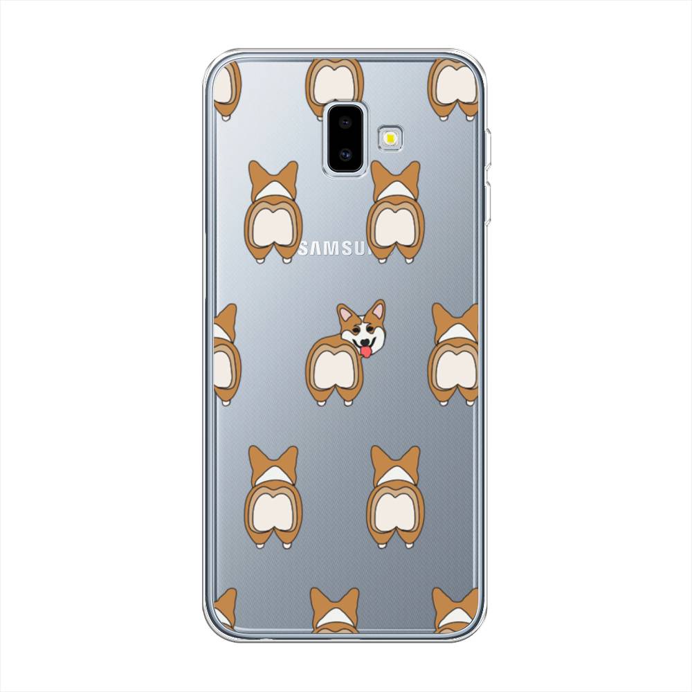 

Чехол Awog на Samsung Galaxy J6 Plus 2018 "Милый корги фон", Разноцветный, 26950-2
