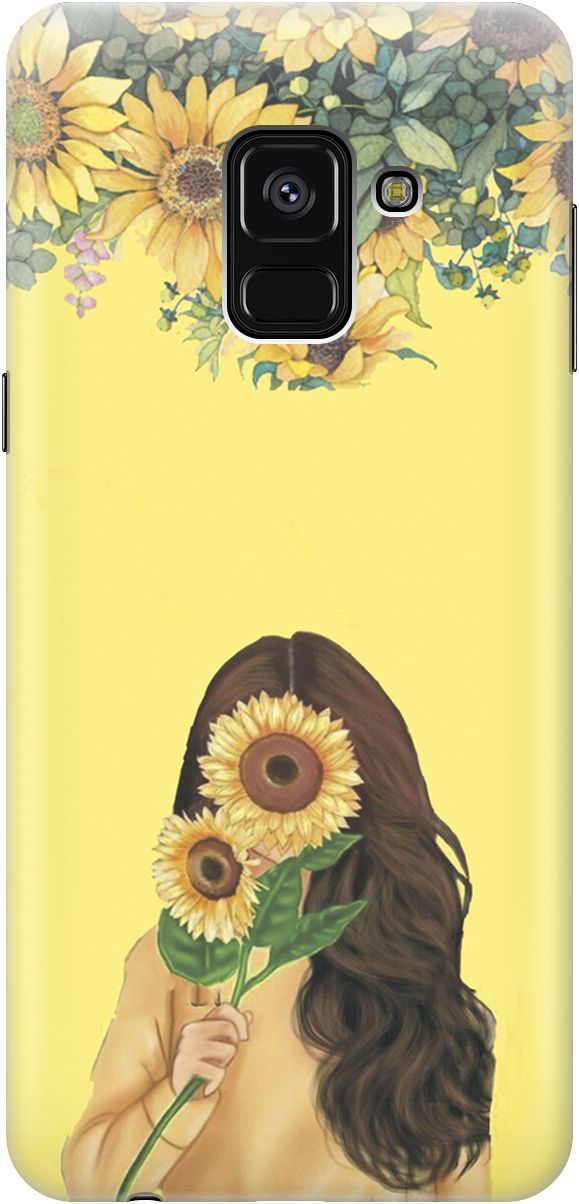 

Чехол на Samsung Galaxy A8+ (2018) с принтом "Девушка и подсолнухи", Желтый;оранжевый, 4649