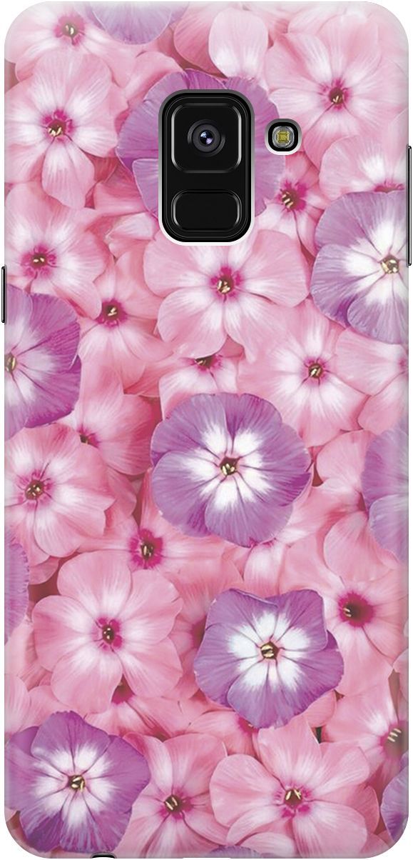 

Чехол на Samsung Galaxy A8+ (2018) "Розовые и фиолетовые филаки", Розовый;фиолетовый, 4649