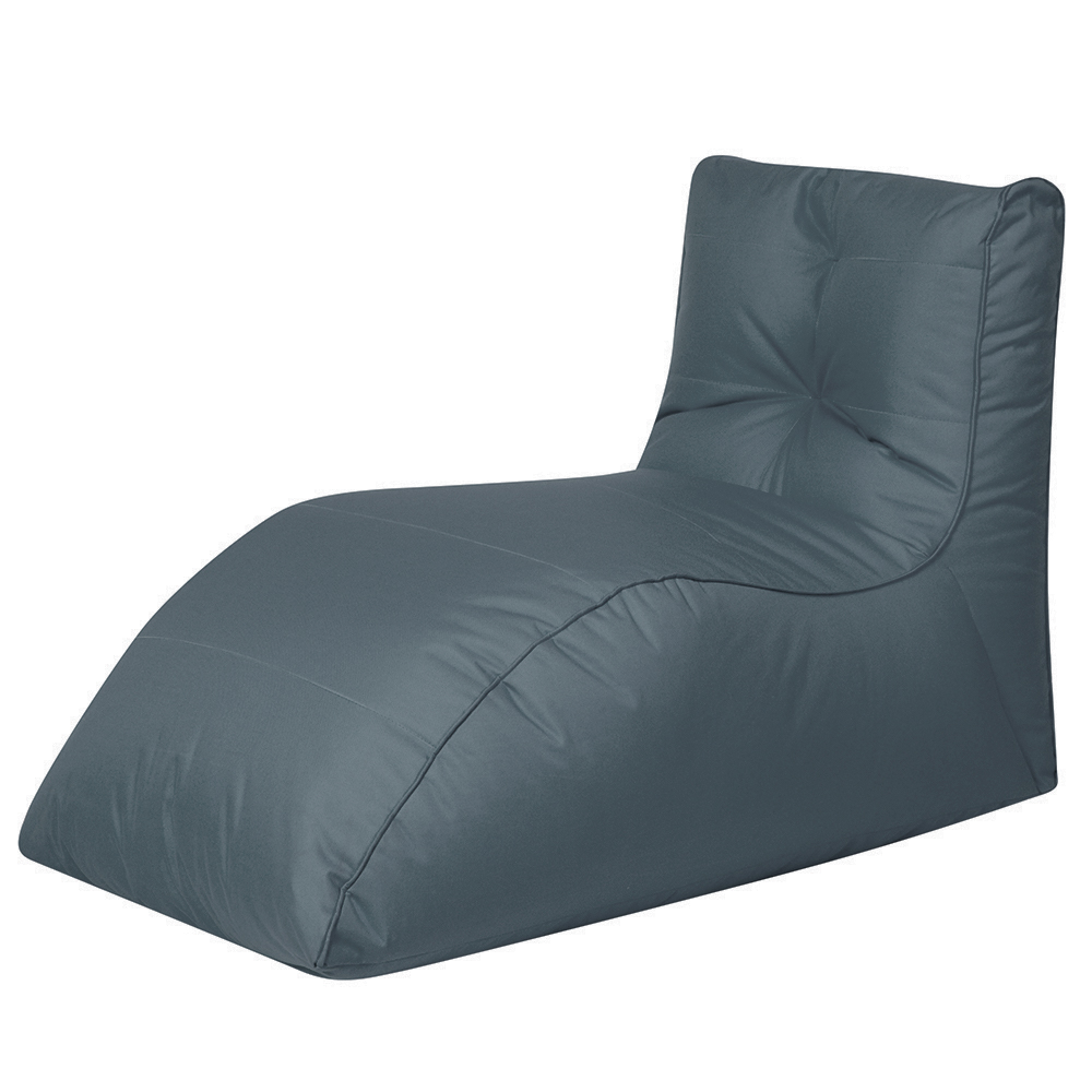фото Бескаркасный модульный диван dreambag шезлонг one size, оксфорд, серый