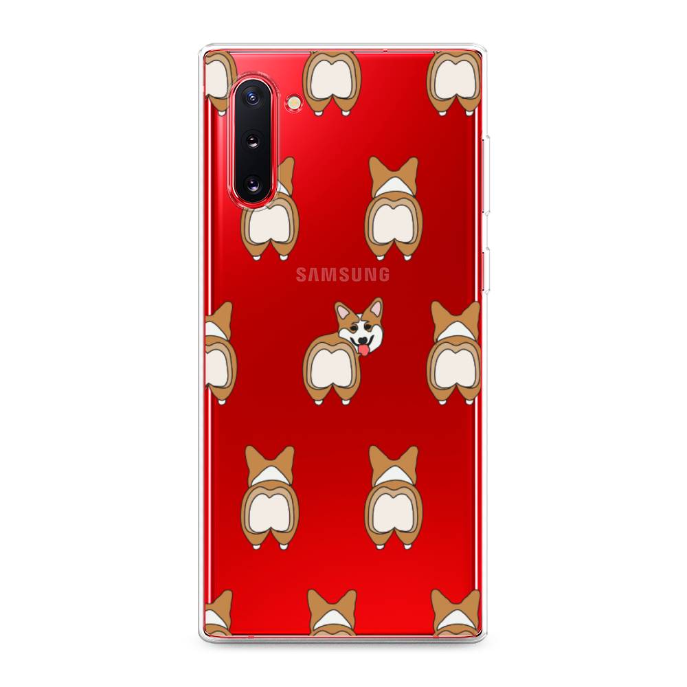

Чехол Awog на Samsung Galaxy Note 10 "Милый корги фон", Разноцветный, 28650-2
