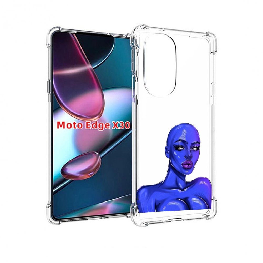 

Чехол MyPads инопланетянка для Motorola Moto Edge X30, Прозрачный, Tocco