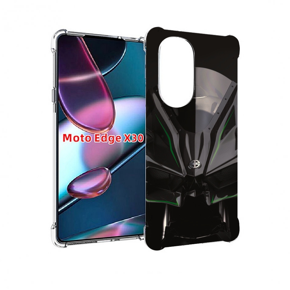 

Чехол MyPads кавасаки мото для Motorola Moto Edge X30, Прозрачный, Tocco