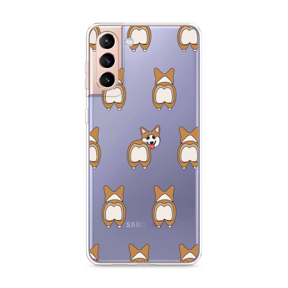 

Чехол Awog на Samsung Galaxy S21 + / Самсунг S21 + "Милый корги фон", Разноцветный, 2102150-2